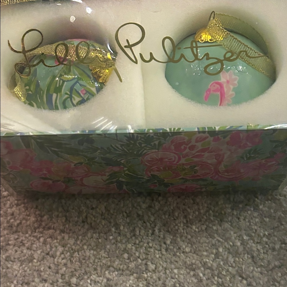 New inbox, Lilly Pulitzer Christmas Tree Ornaments